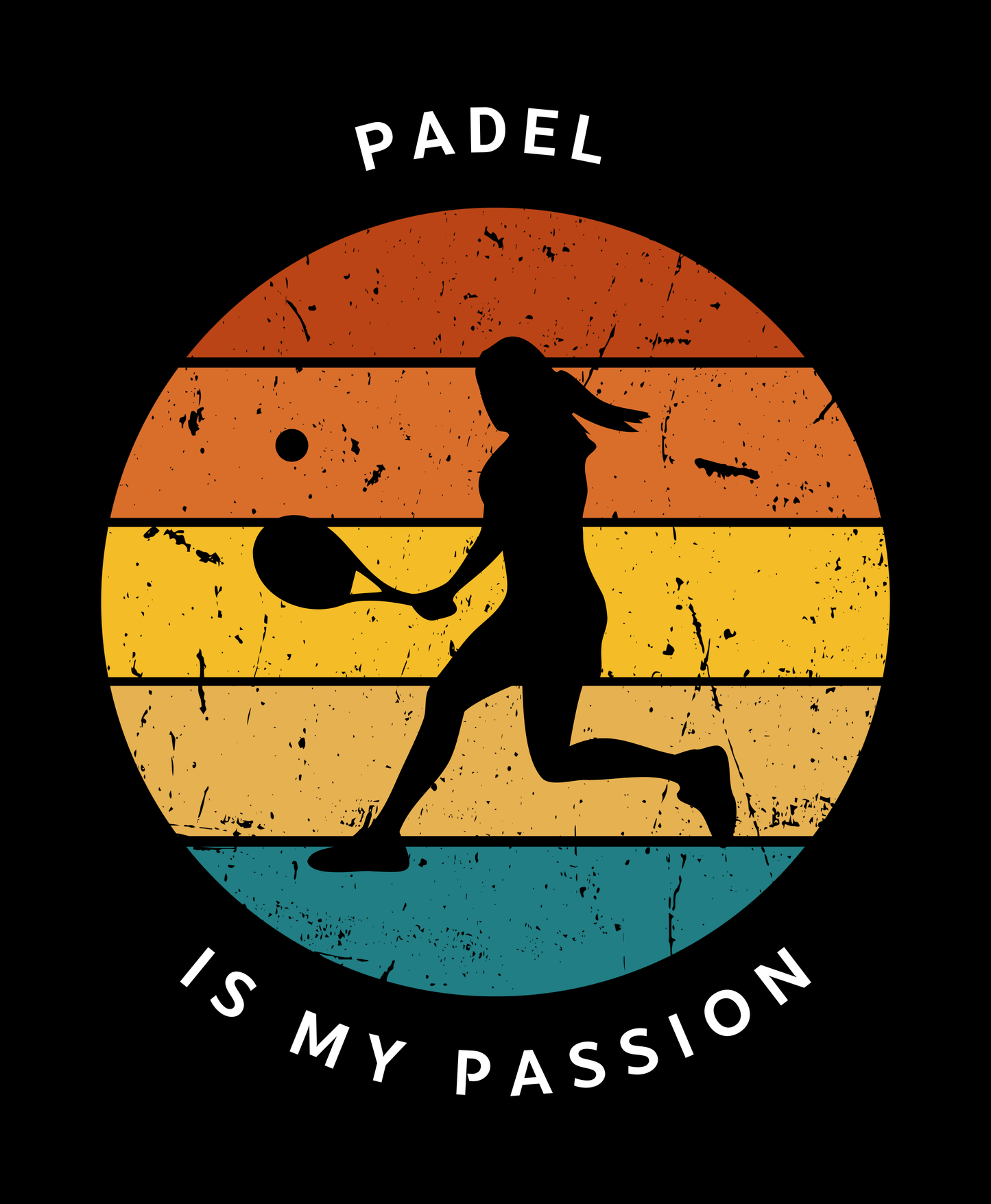 Colourful Retro Padel Women's T-Shirt