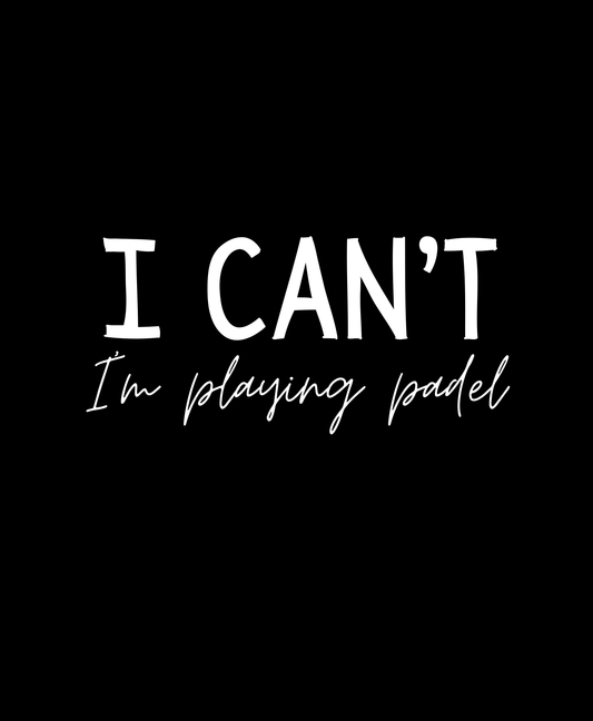 "I Can’t "— Minimalist White T-shirt