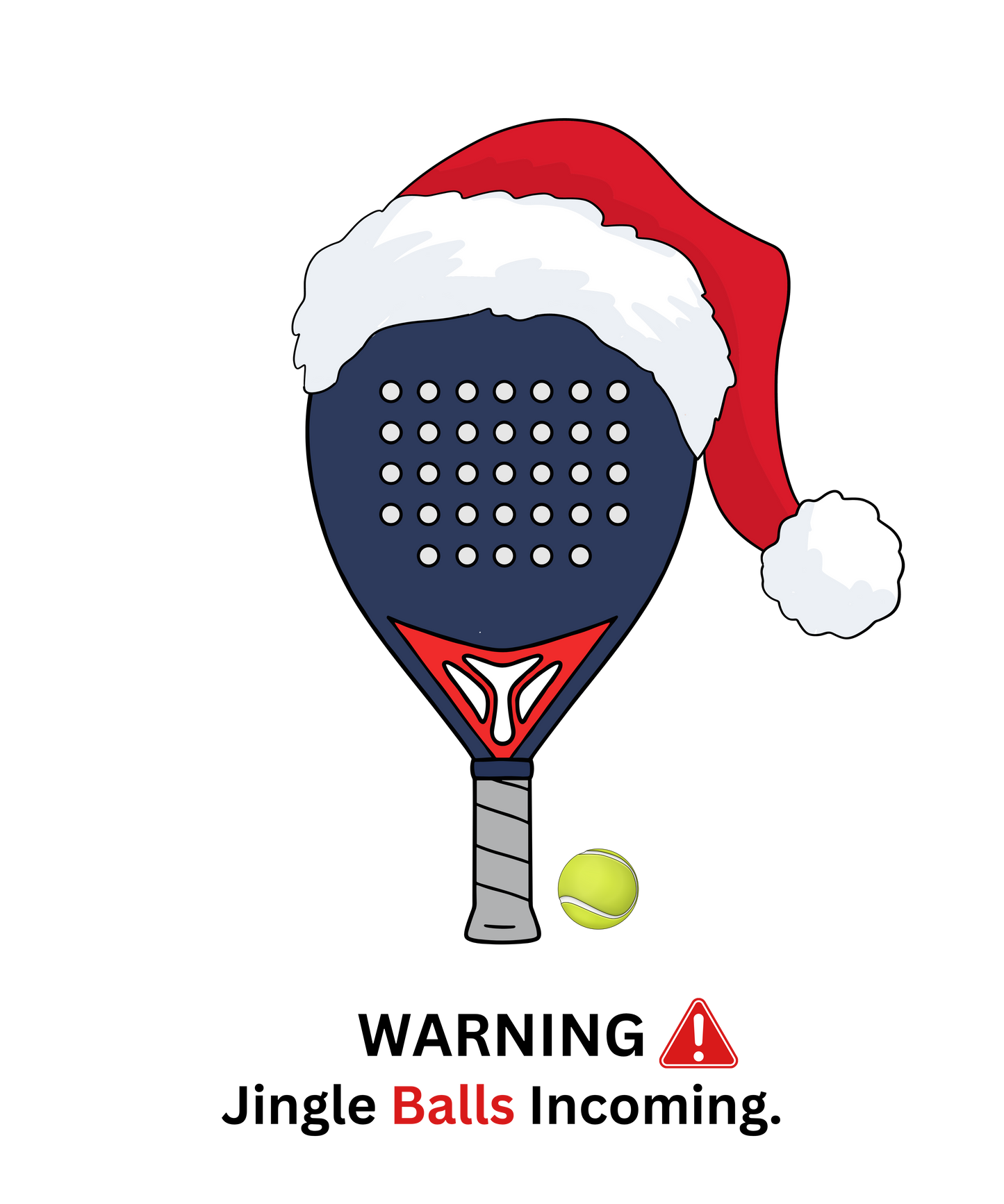 Christmas Padel Racket T-Shirt